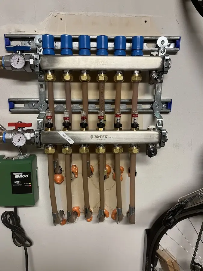 Plumber performing Gas Leak Detection at a residential property in Greensburg